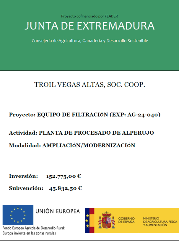 Equipo de filtración (Exp: AG-24-040)