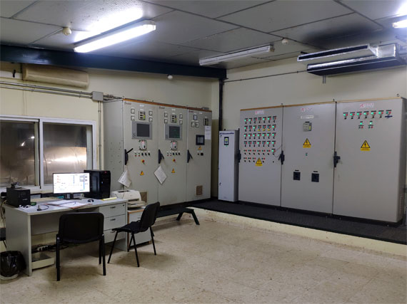 Sala de control cogeneración y secado